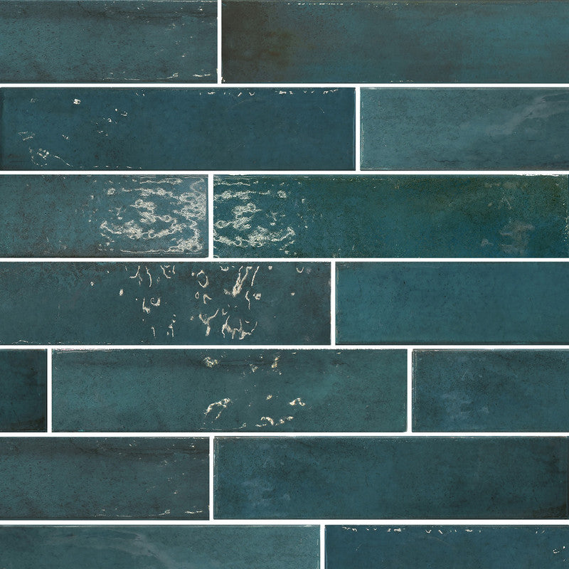 Memory Cobalt Blue Porcelain Tile surface