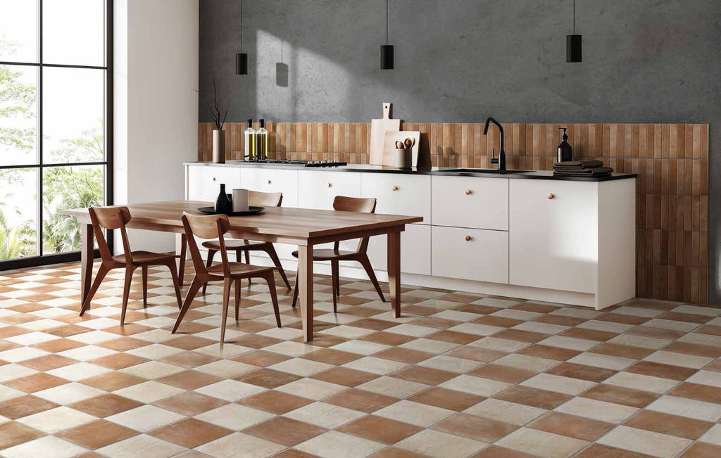 Cotto Fresco Sillano Porcelain Tile installed