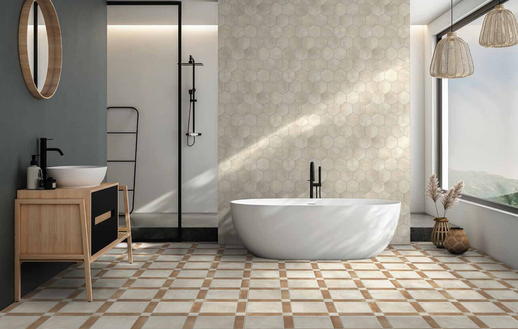 Cotto Fresco Vagli Porcelain Tile installed