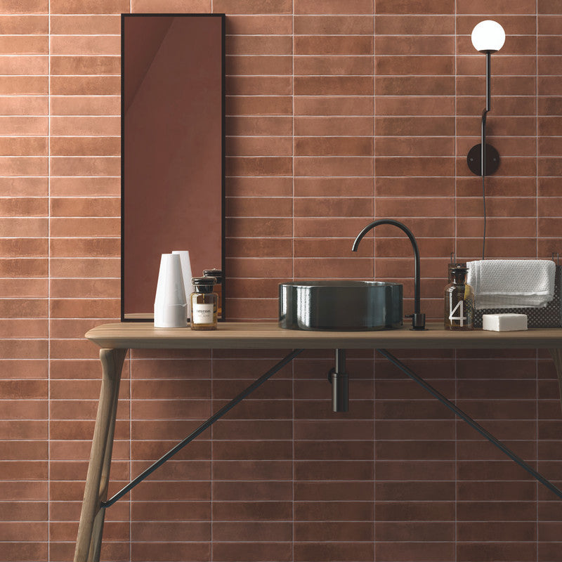 Argile Cotto Porcelain Tile installed