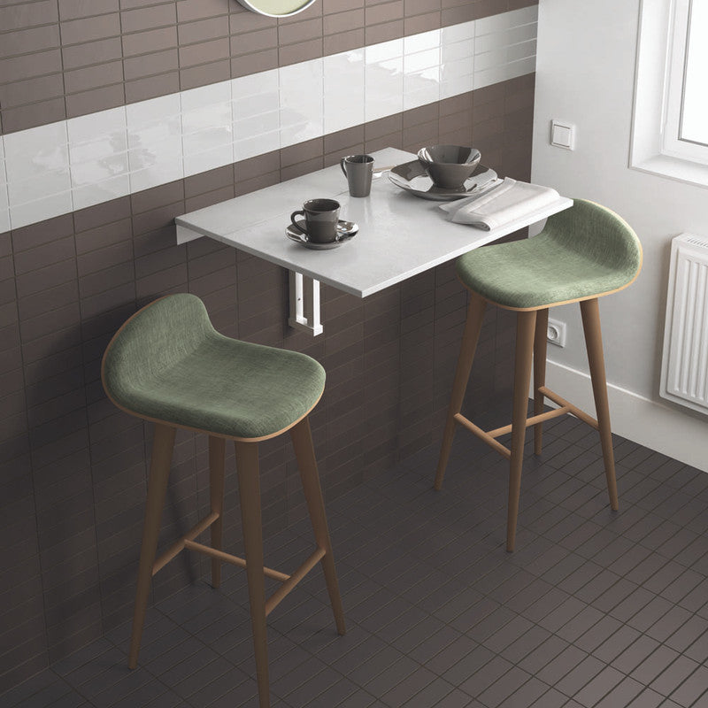 Fango Choco Porcelain Tile installed