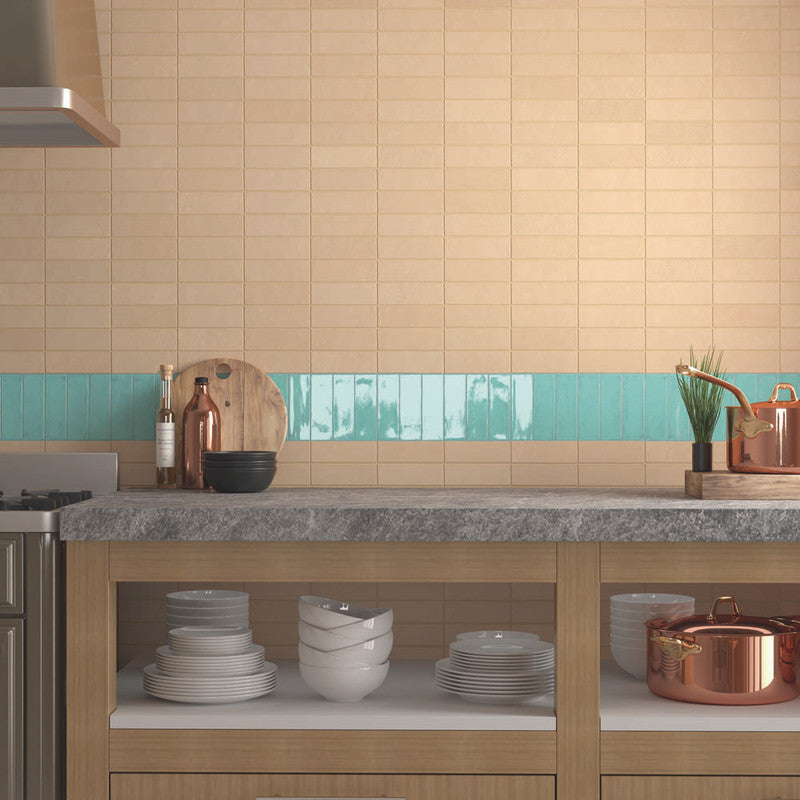 Fango Natural Porcelain Tile installed