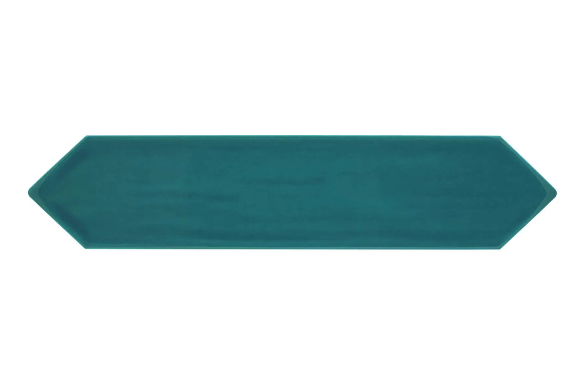 Flow Peacock Green Picket Ceramic Wall Tile