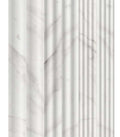 Fluted Delight Elegant White Ceramic Wall Tile in Roman Large, Regular and Small profiles