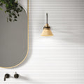 Forma Chord White 3D Porcelain Tile