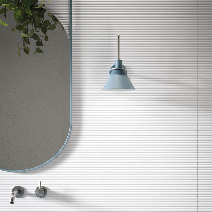 Forma Reed White 3D Porcelain Tile