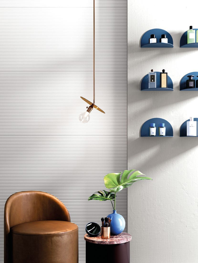 Forma Reed White 3D Porcelain Tile