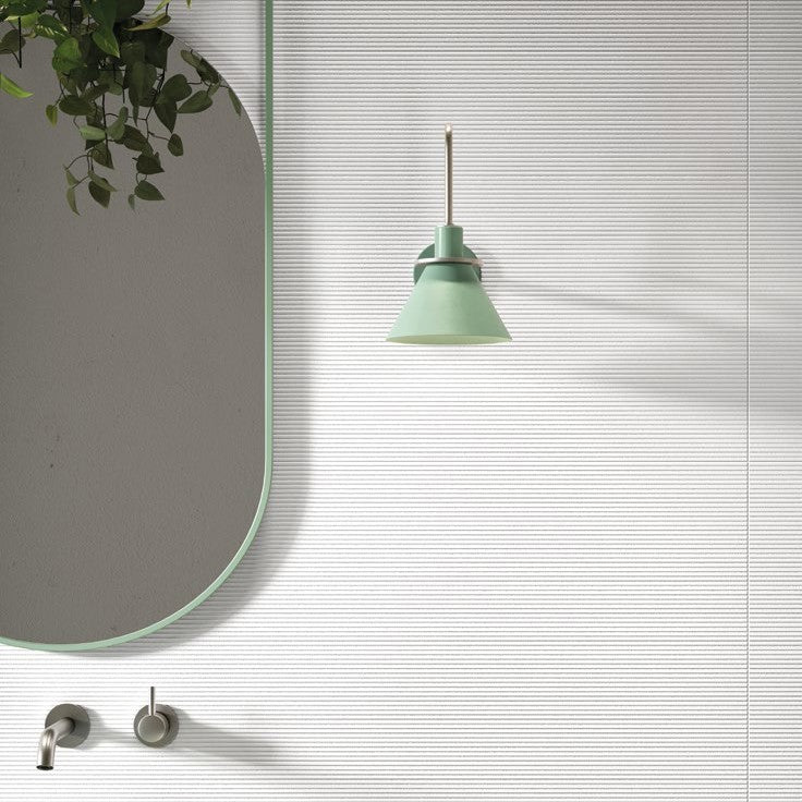 Forma Stria White 3D Porcelain Tile