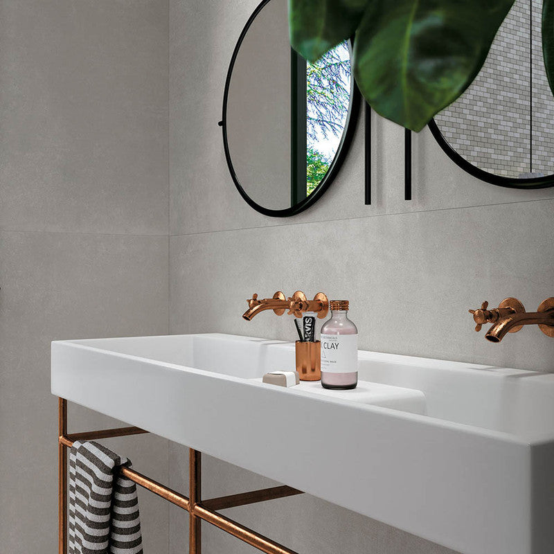 Glocal Perfect Porcelain Tile on a bathroom wall