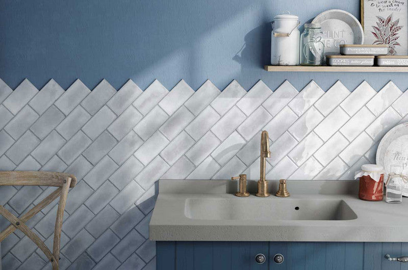 Splendours Grey Ceramic Tile installed