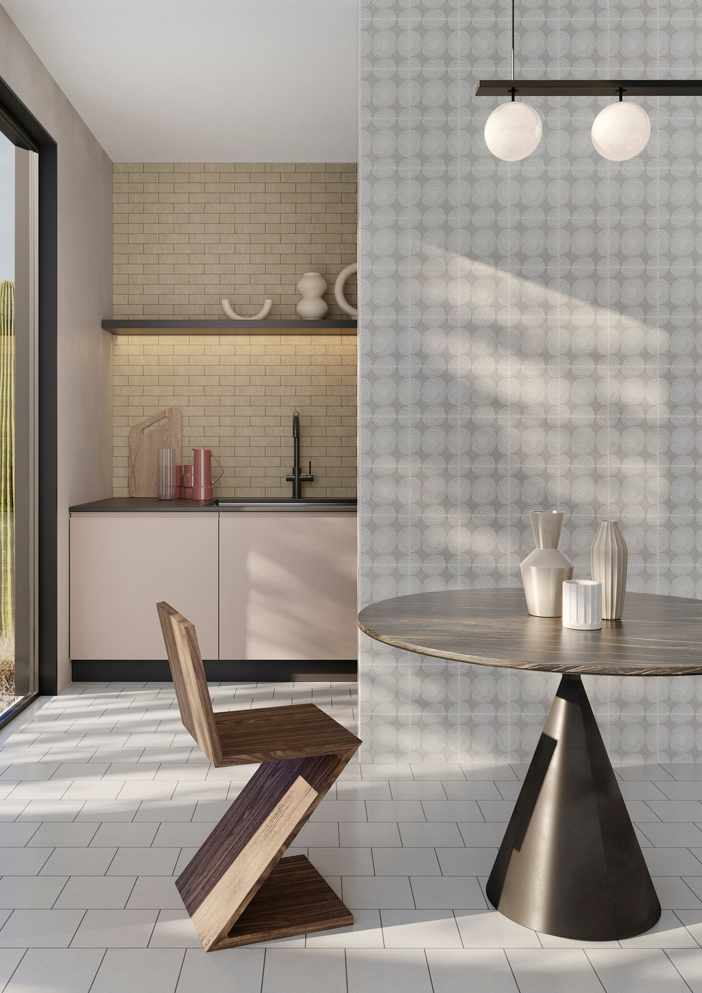 Native Ice Porcelain Tile – room scene