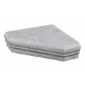 Bianco Carrara Marble Shower Corner Shelf - Honed