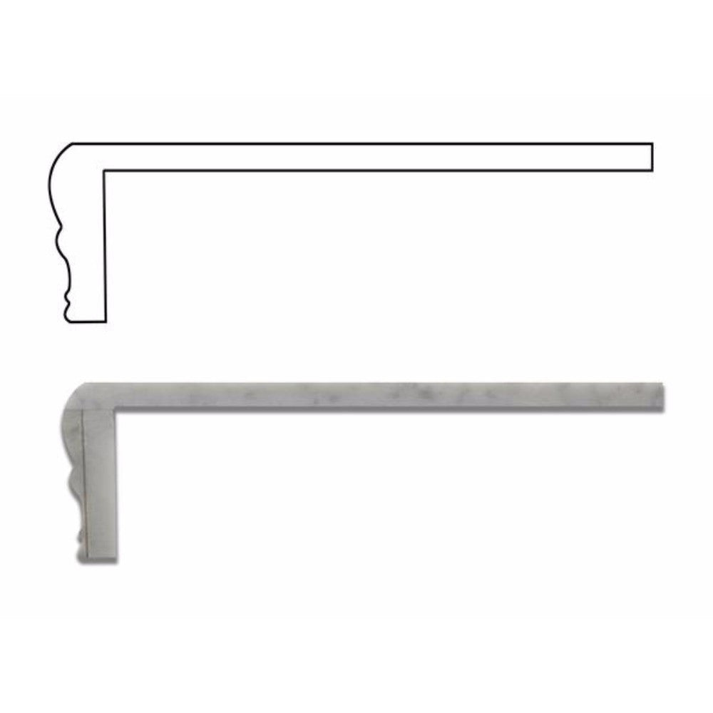 Bianco Carrara Marble Shower Corner Shelf - Honed