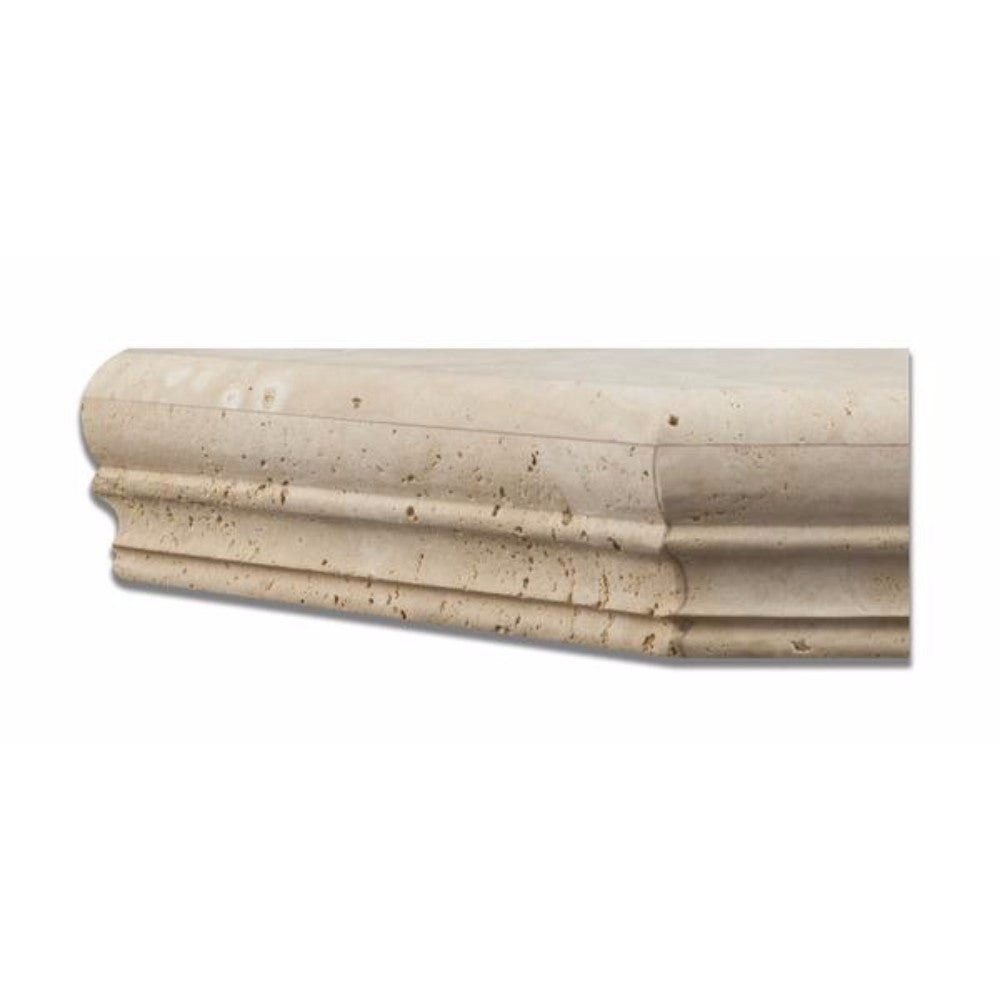 Ivory Travertine Shower Corner Shelf - Honed