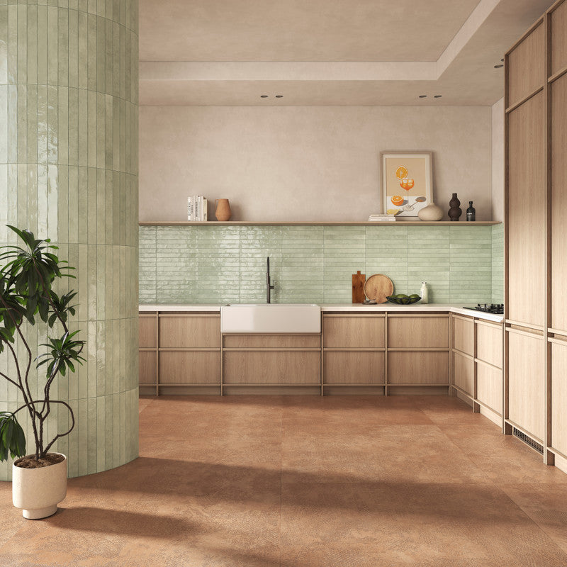 Intreccio Aquifer Porcelain Tile installed