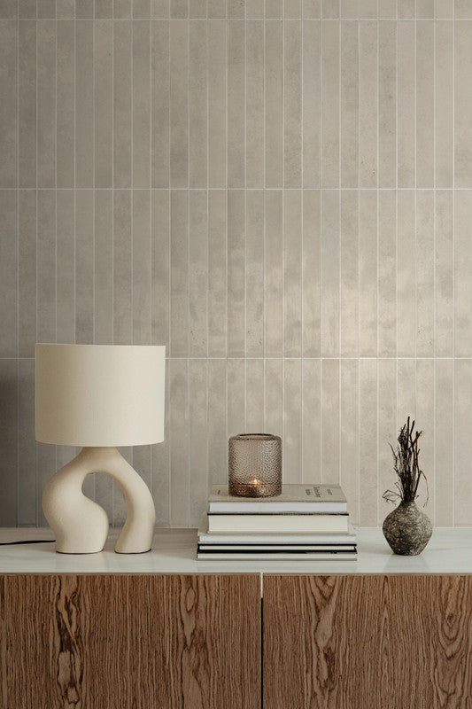 Intreccio Clay Porcelain Tile installed