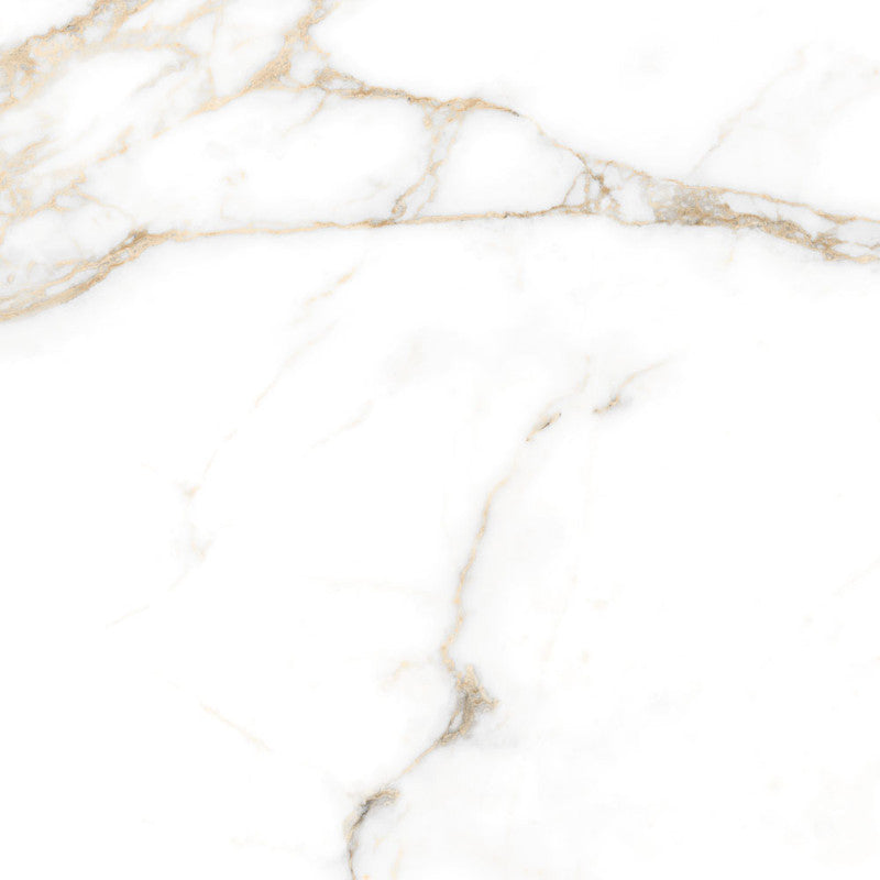 Delight Calacatta Oro Porcelain Tile installed