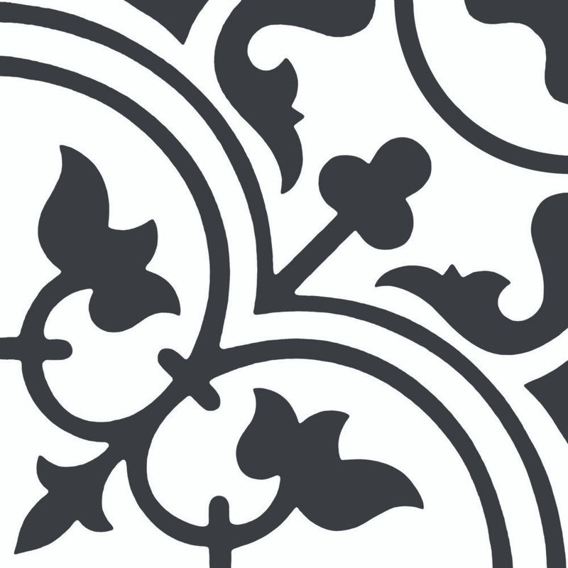 Black & White Liberty Porcelain Tile surface