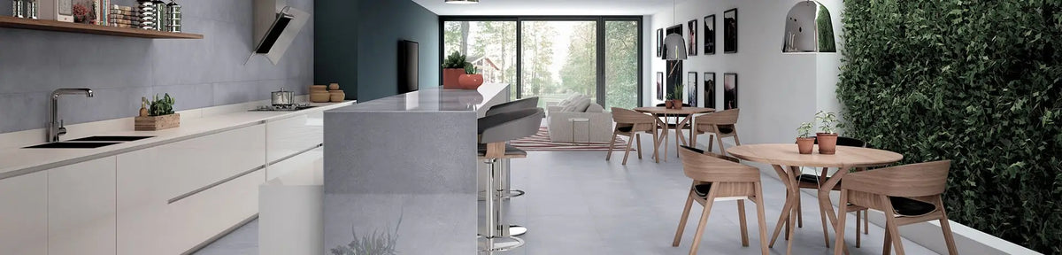 Liverpool Cinza Porcelain Tile – room scene