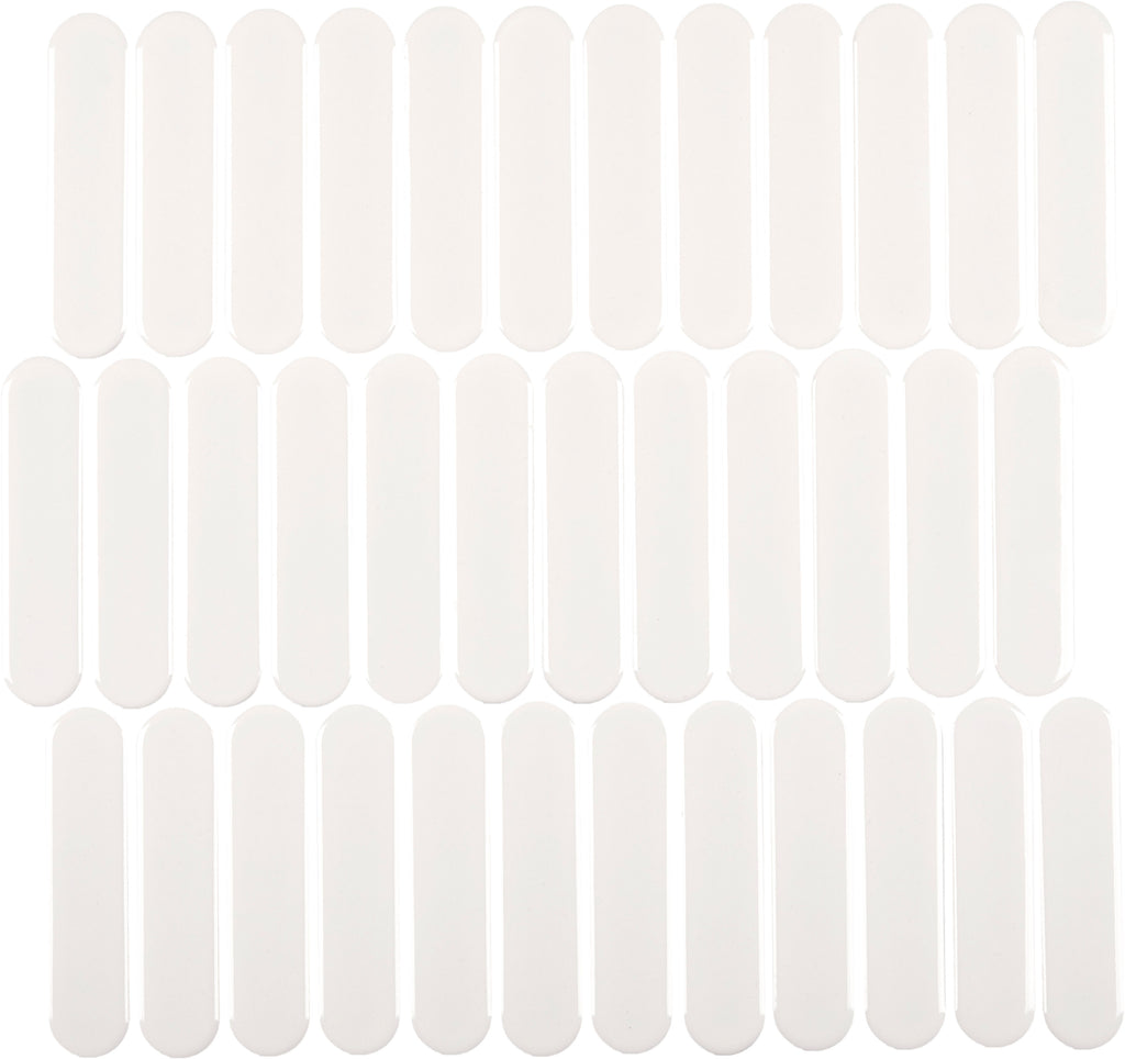 CC Mosaics Plus White Oval Porcelain Mosaic Tile