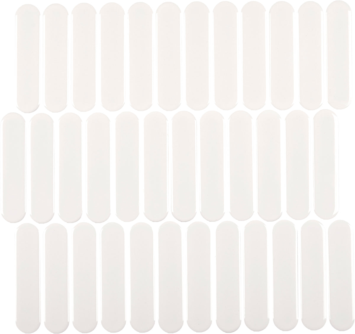 CC Mosaics Plus White Oval Porcelain Mosaic Tile