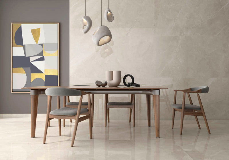 Geo Magda Marfil Porcelain Tile installed