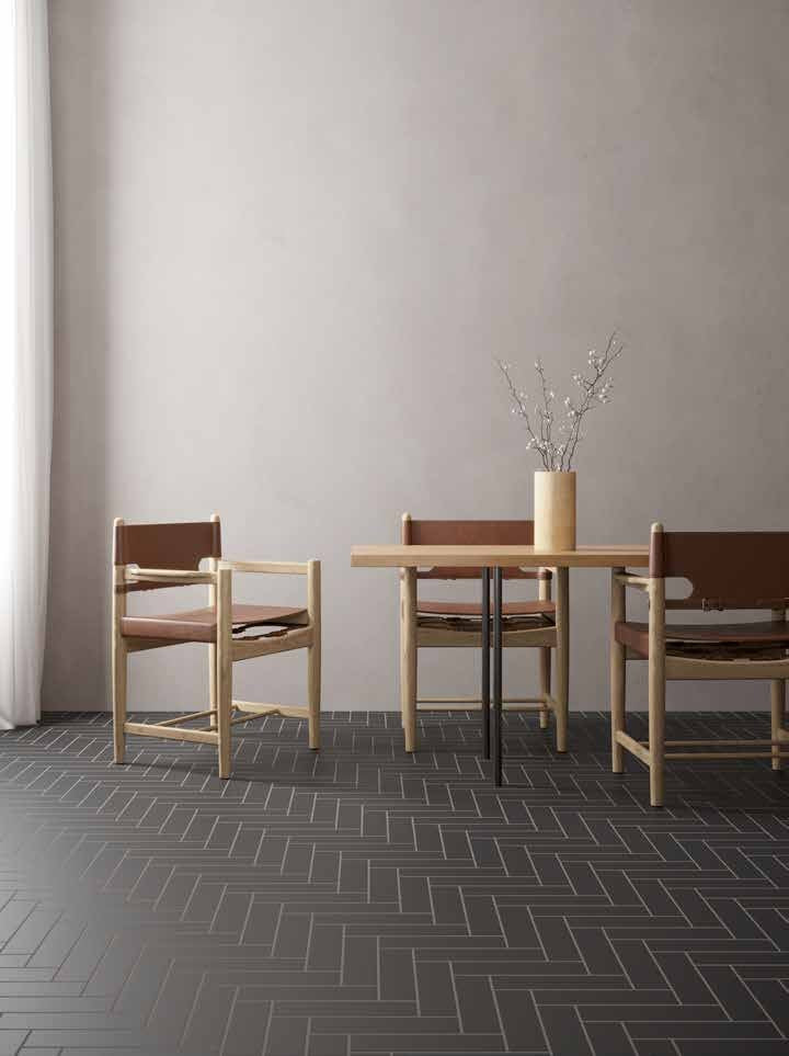 Match Black Porcelain Tile installed