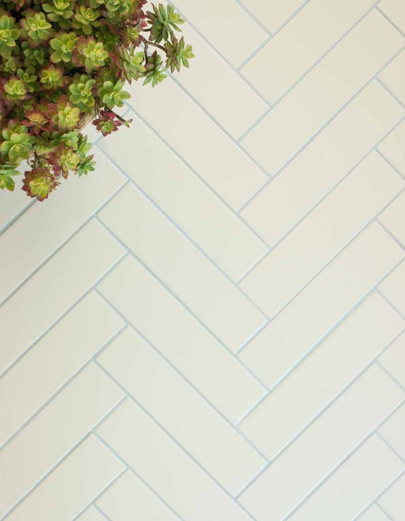 Match White Porcelain Tile installed