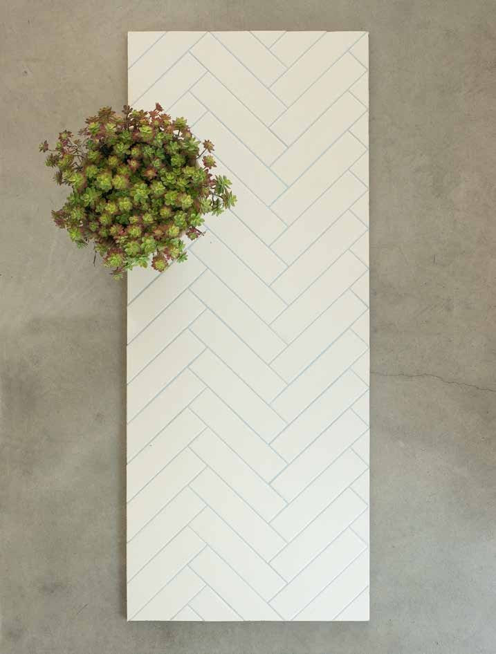 Match White Porcelain Tile installed