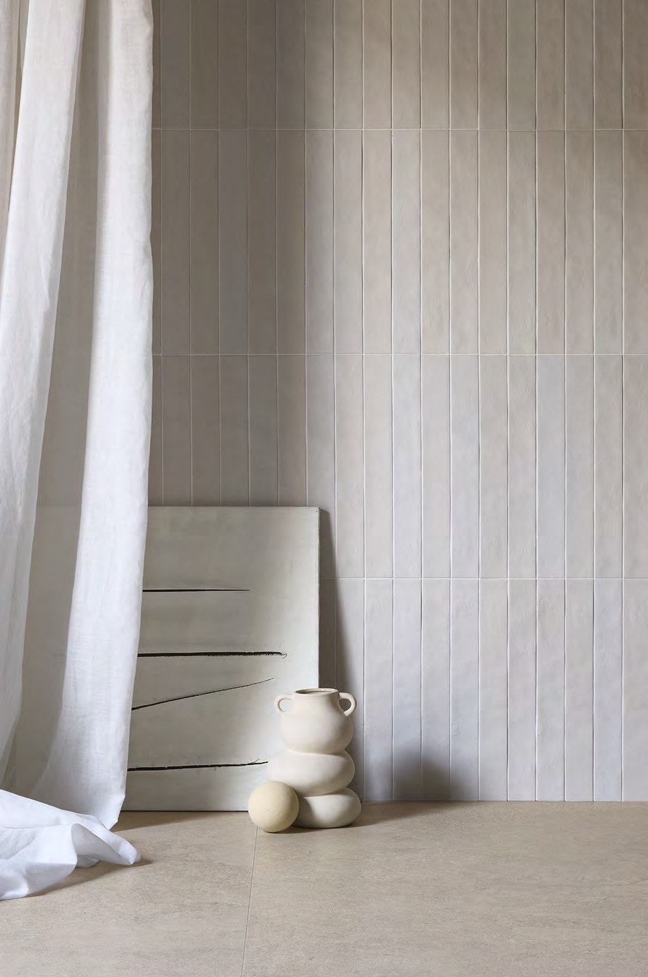 Nova Comfort White Porcelain Tile installed