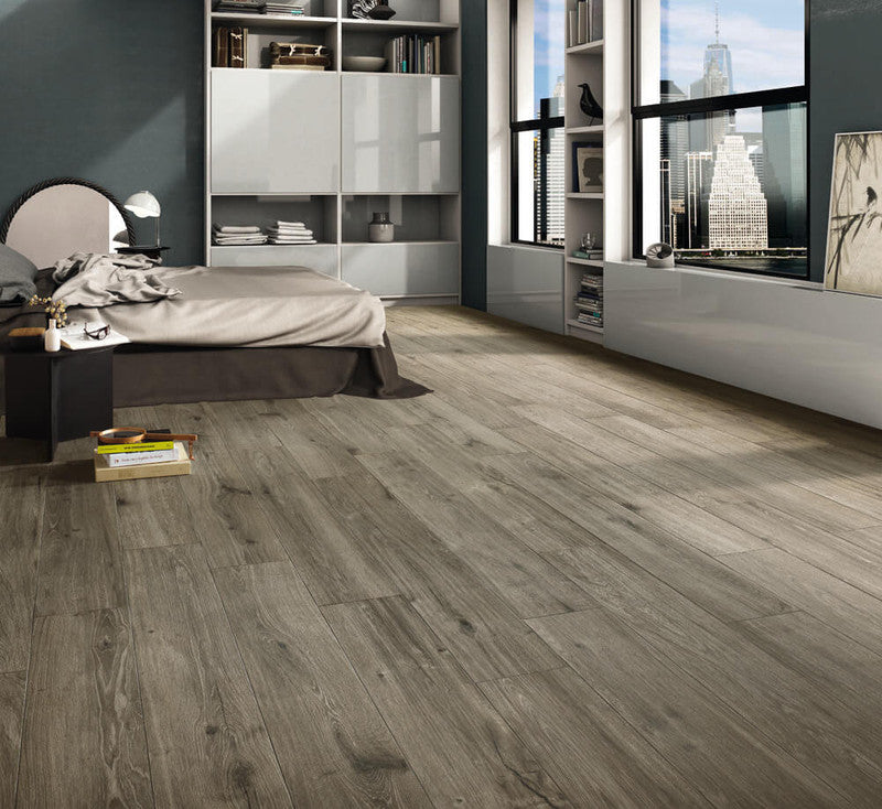 Eiche Timber Porcelain Tile installed