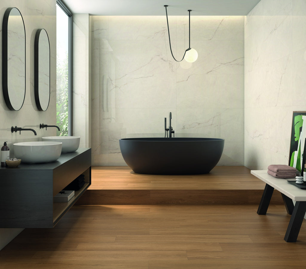 Pietra White Porcelain Tile