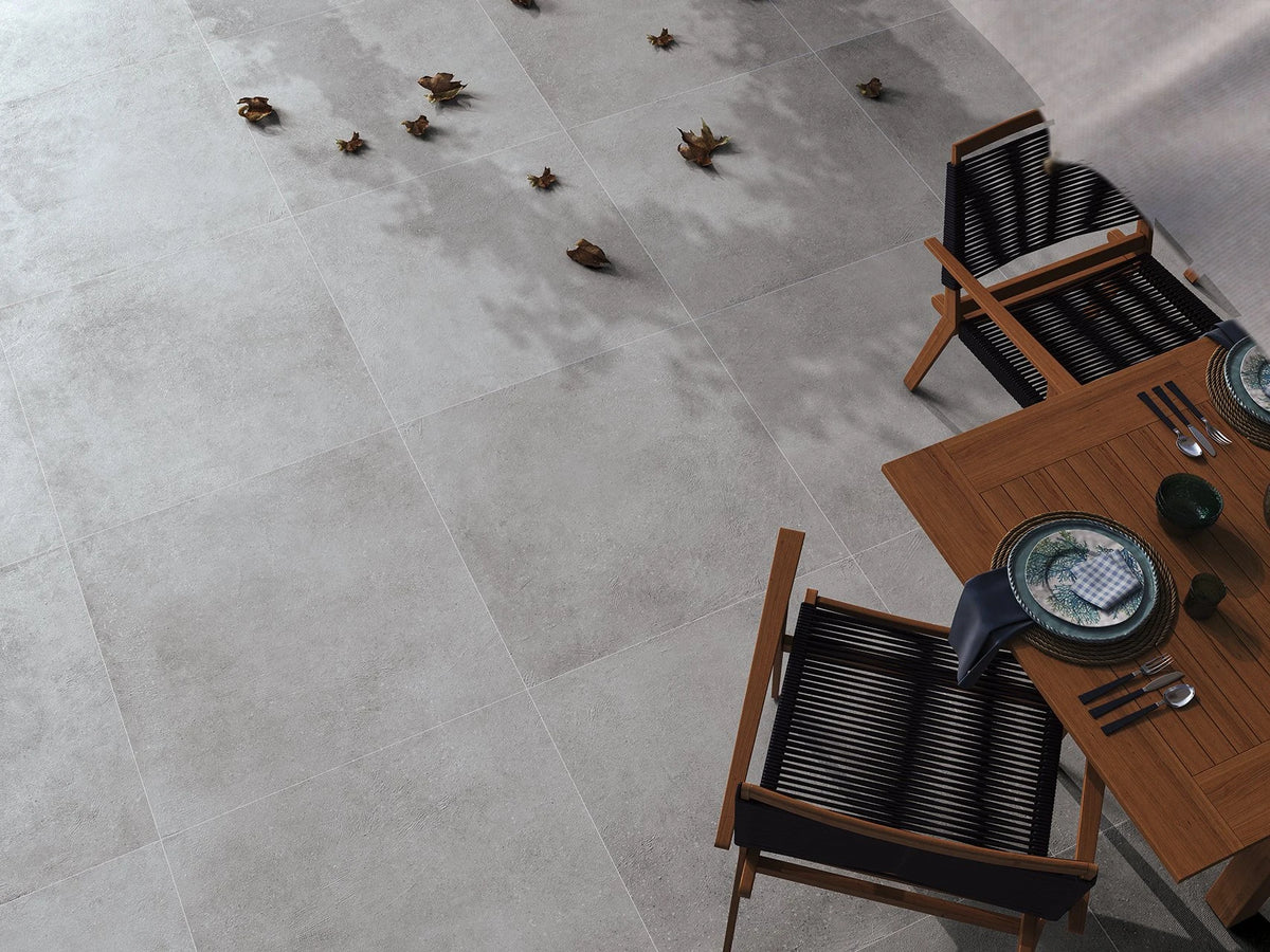Pro Max Ivory Porcelain Tile – room scene