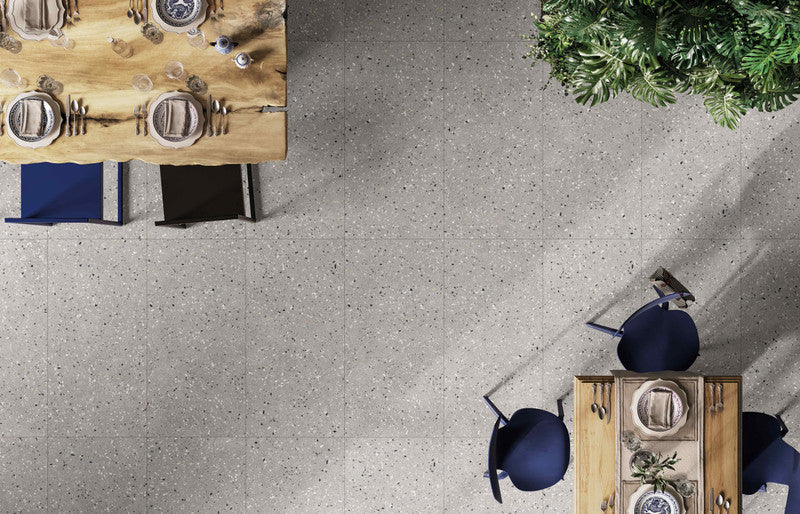 Bio Concrete Caribbean Terrazzo Porcelain Tile installed