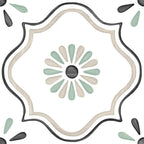 Tanger Sand Flower Porcelain Tile surface