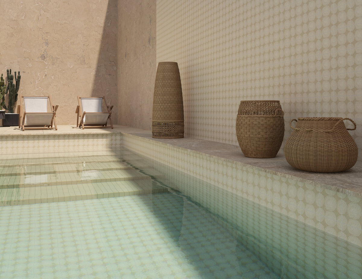 Native Sand Porcelain Tile – room scene