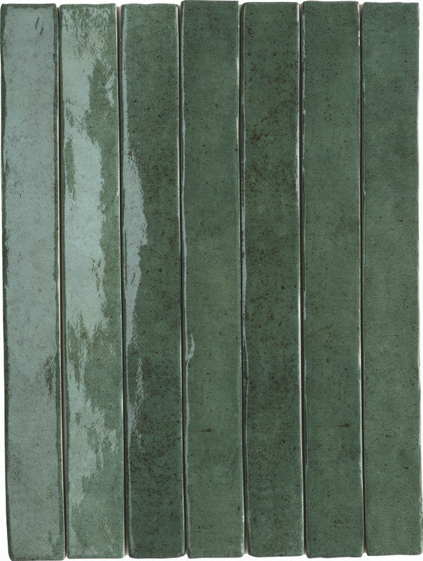 Intreccio Emerald Porcelain Tile panel