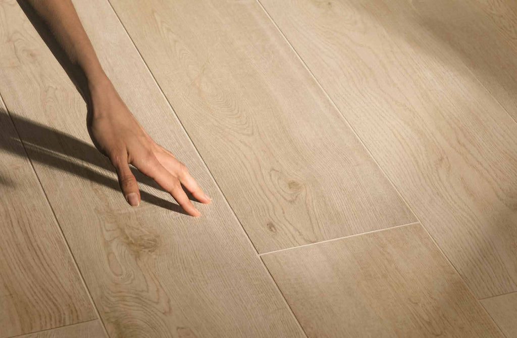 Silvan Anise Wood Look Porcelain Tile installed
