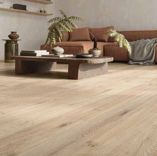 Silvan Anise Wood Look Porcelain Tile installed