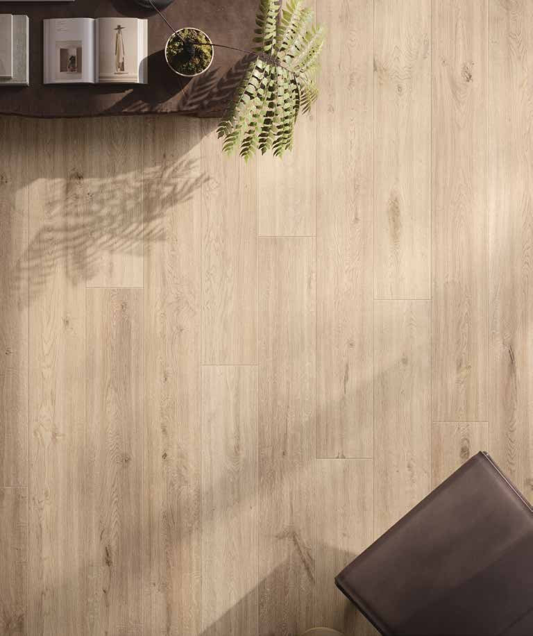 Silvan Anise Wood Look Porcelain Tile installed