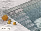Tanger Sand Lily tile in a pool