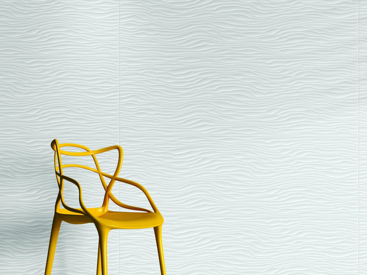 Tissue White Ceramic Wall Tile – room scene
