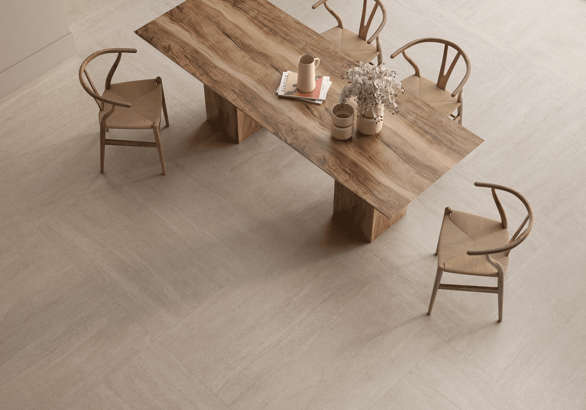 Serena Moka Veincut Porcelain Tile – room scene