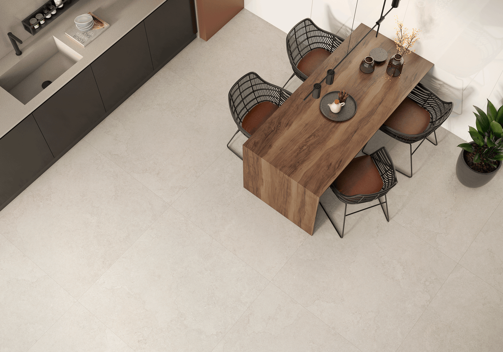 Serena Bone Crosscut Porcelain Tile – room scene