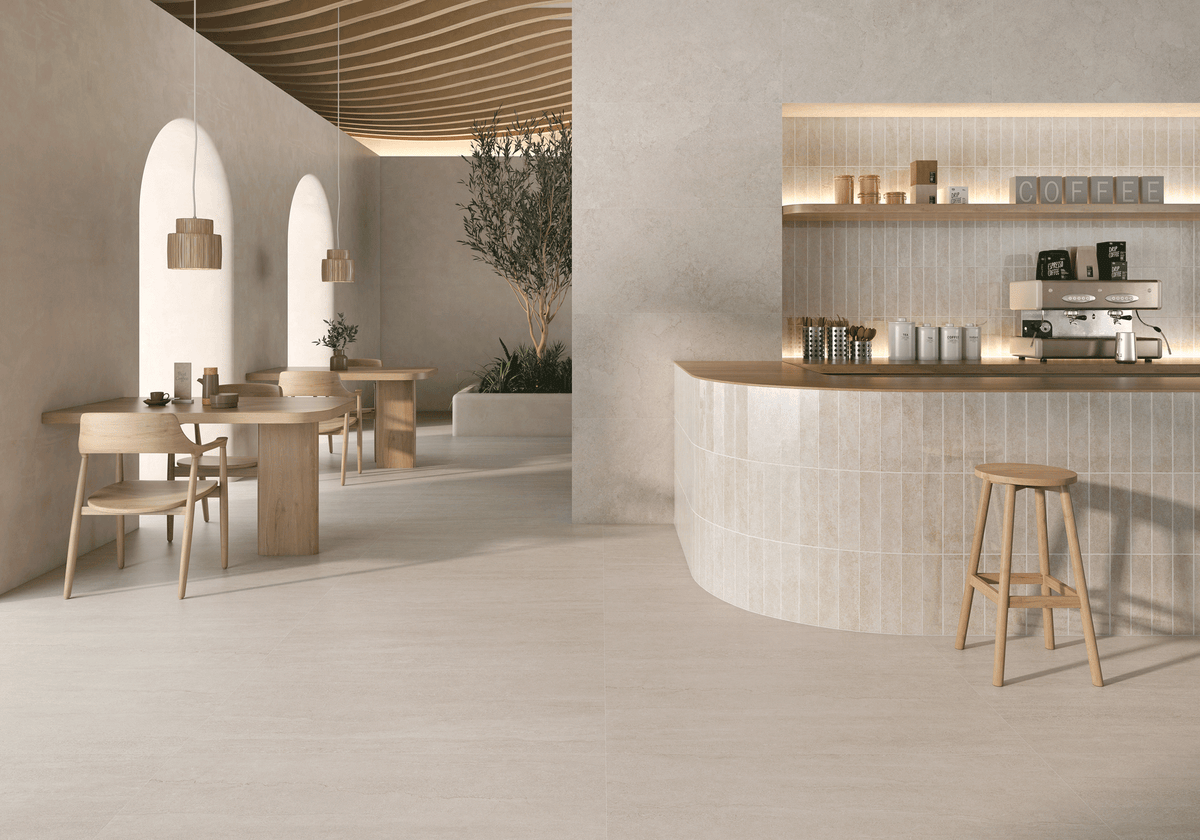 Harmony Bone Ceramic Wall Tile – room scene
