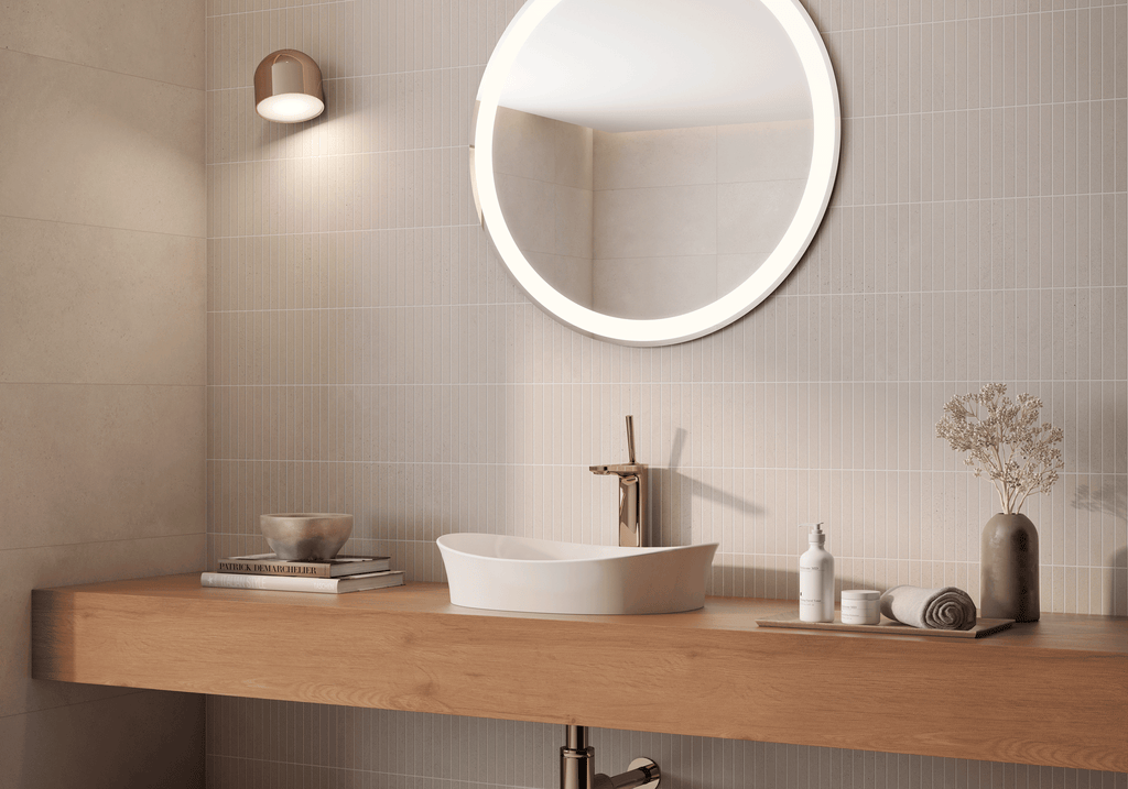 Baltic Sand Porcelain Tile – room scene