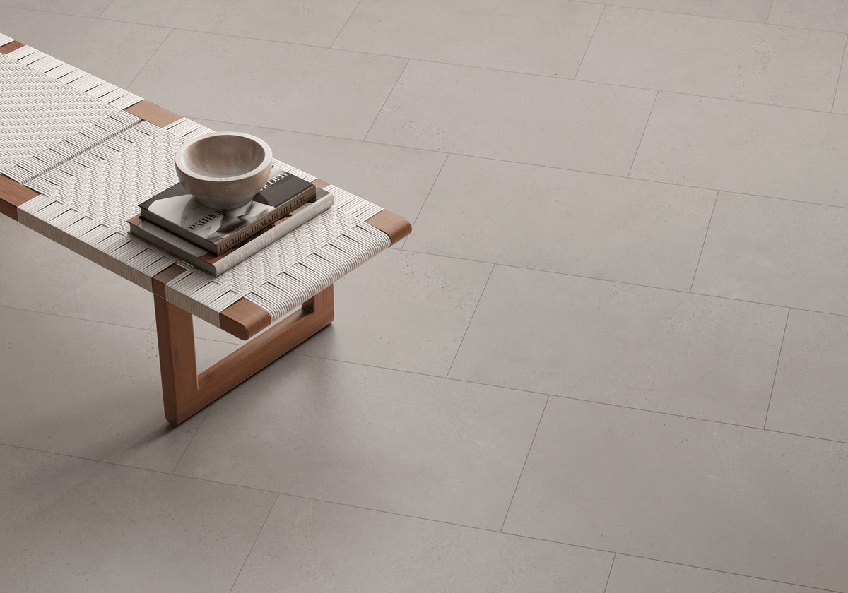 Baltic Tan Porcelain Tile – room scene